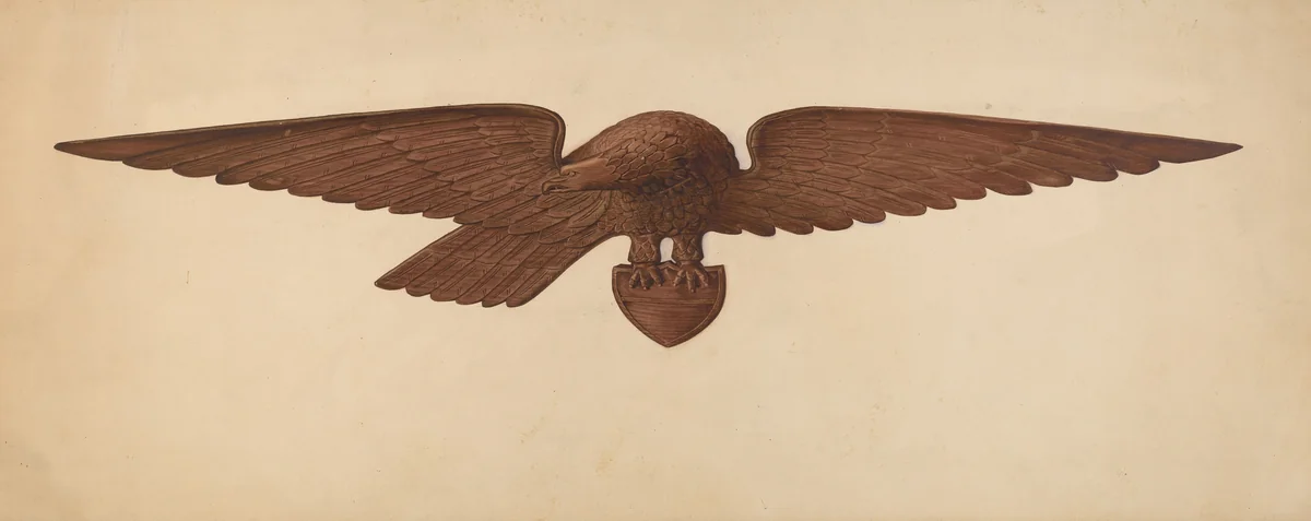 Eagle by Malcolm Hackney; Robert Galvin, index of american design, 1939