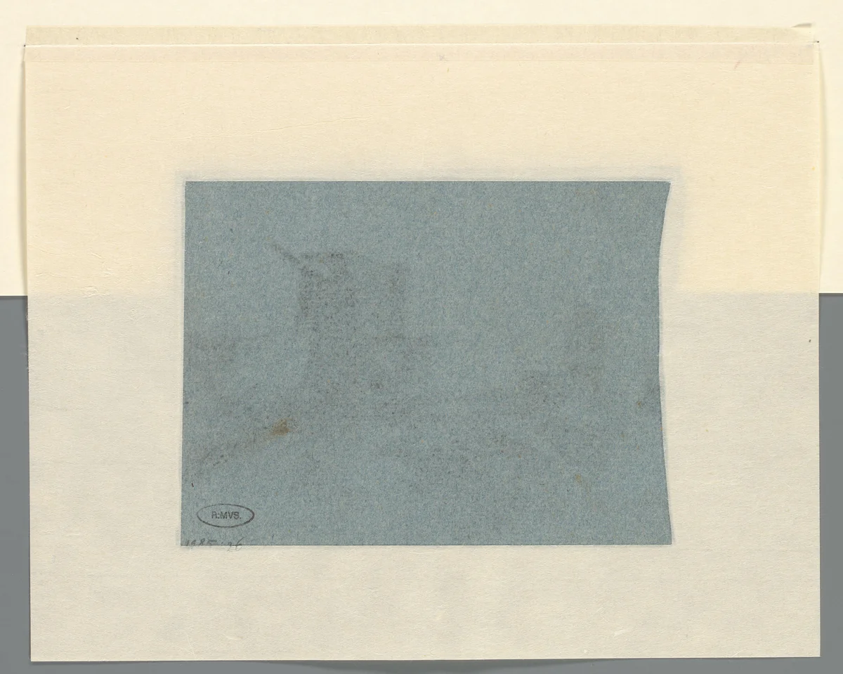 Vage voorstelling met het opschrift Russell Sq. 1806 by John Linnell, drawing, 1806