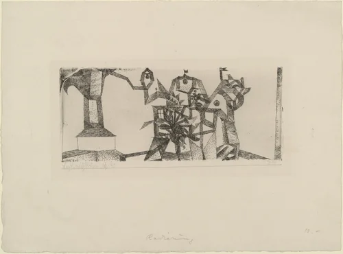 Little Castle in the Air (Luftschlösschen) by Paul Klee, print, 1915
