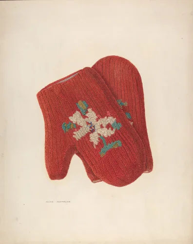 Mittens by Archie Thompson, index of american design, 1935-1942