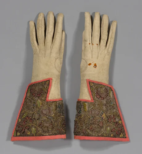 Pair of Men's Gloves by England, textile, 1625-1650