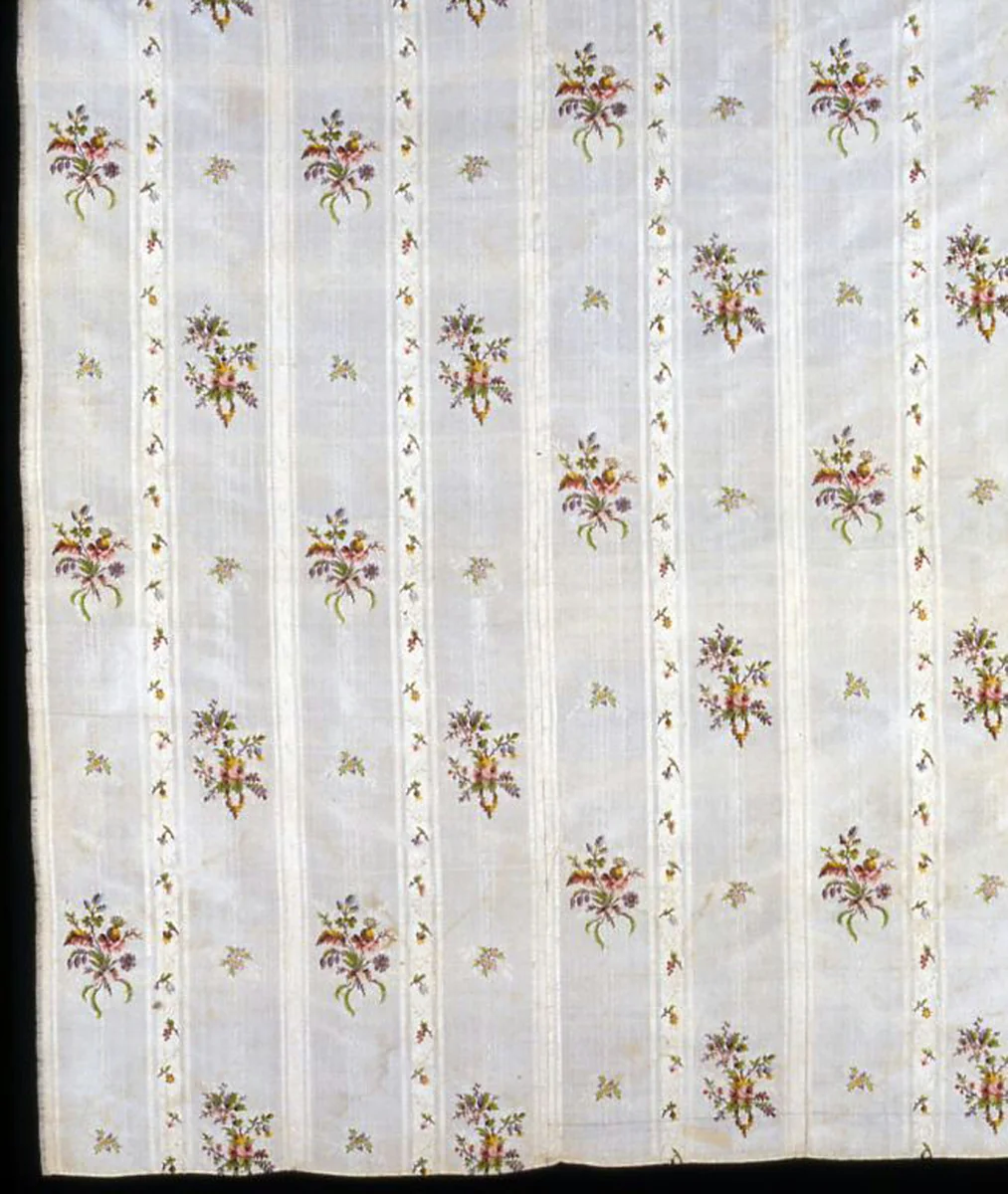 Two Panels from a Skirt by England, textile, 1765-1786