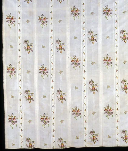 Two Panels from a Skirt by England, textile, 1765-1786