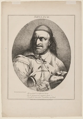 Shylock by John Hamilton Mortimer, print, 1776