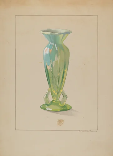 Vase by Elizabeth Dimling, index of american design, 1937