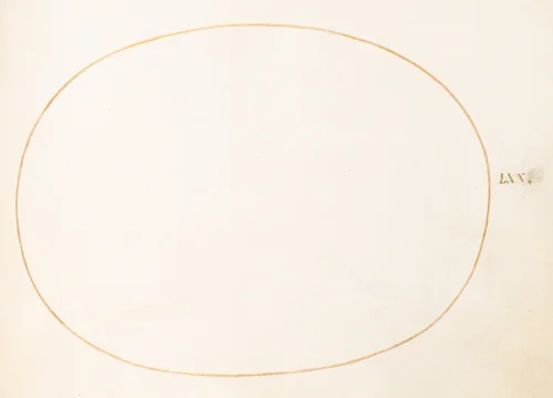 Plate 70: Empty Oval by Joris Hoefnagel, drawing, 1570-1599