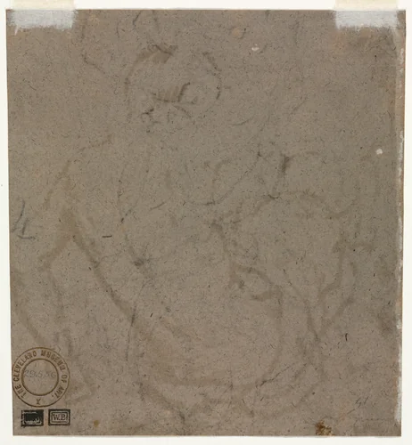 Sketch (verso) by Unknown, drawing, 1500-1599