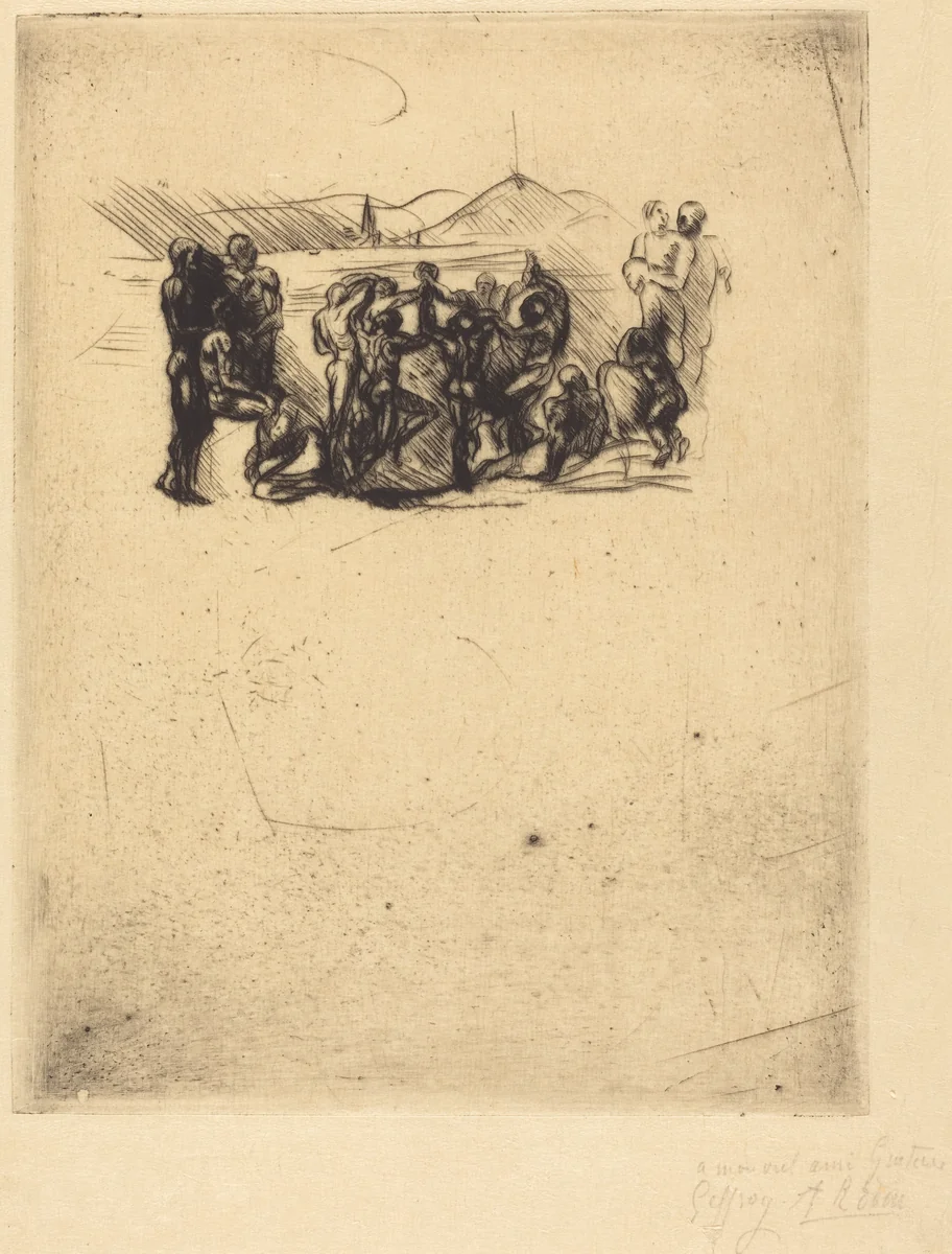 La Ronde by Auguste Rodin, print, 1883