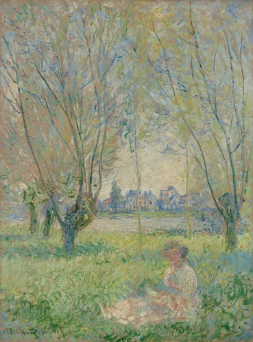 Woman Seated under the Willows by Claude Monet, painting, 1880
