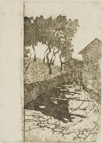 The Black Dog by Giovanni Fattori, print, 1845-1908