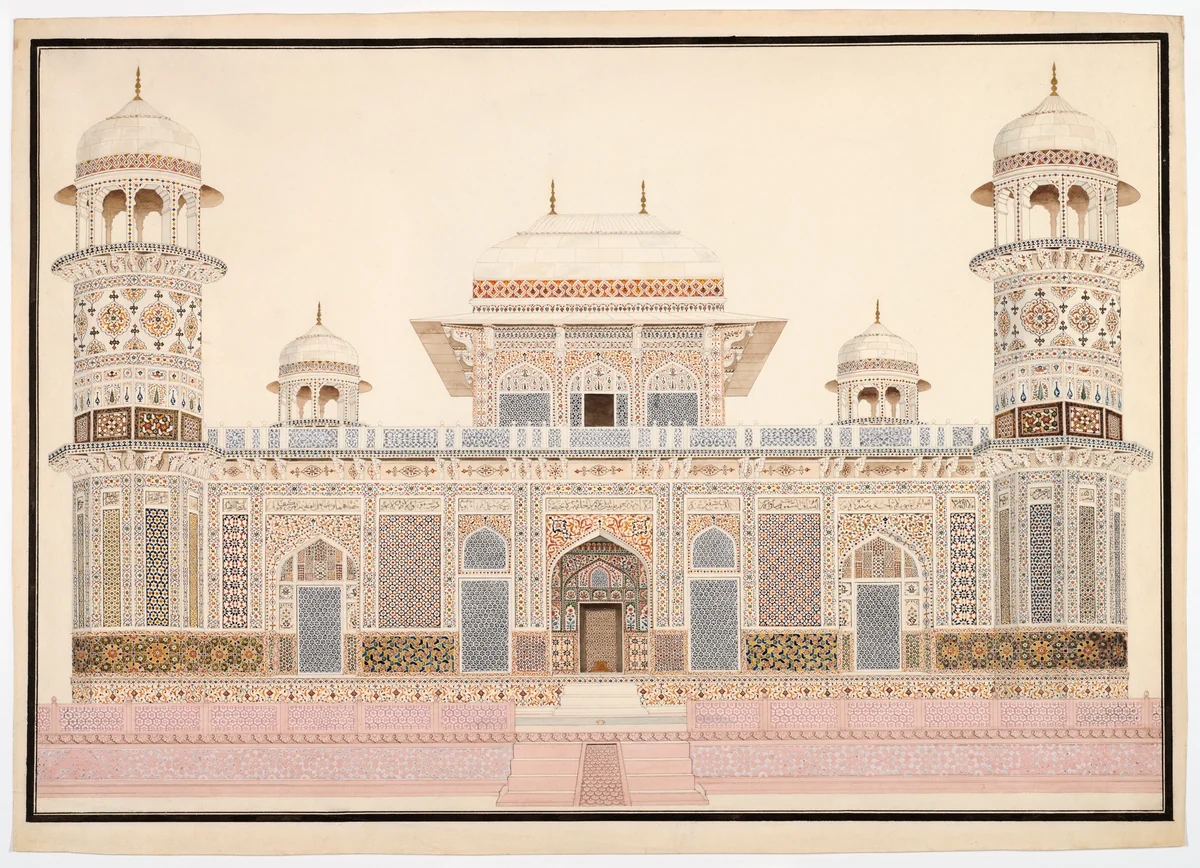 I'timad-ud-Daula's Tomb at Agra by India Agra, painting, 1815-1825