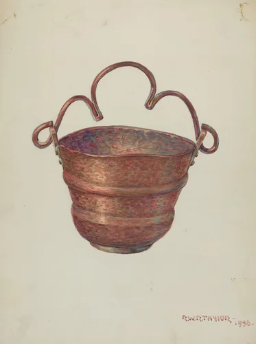 Holy Water Bucket by Robert W.R. Taylor, index of american design, 1936