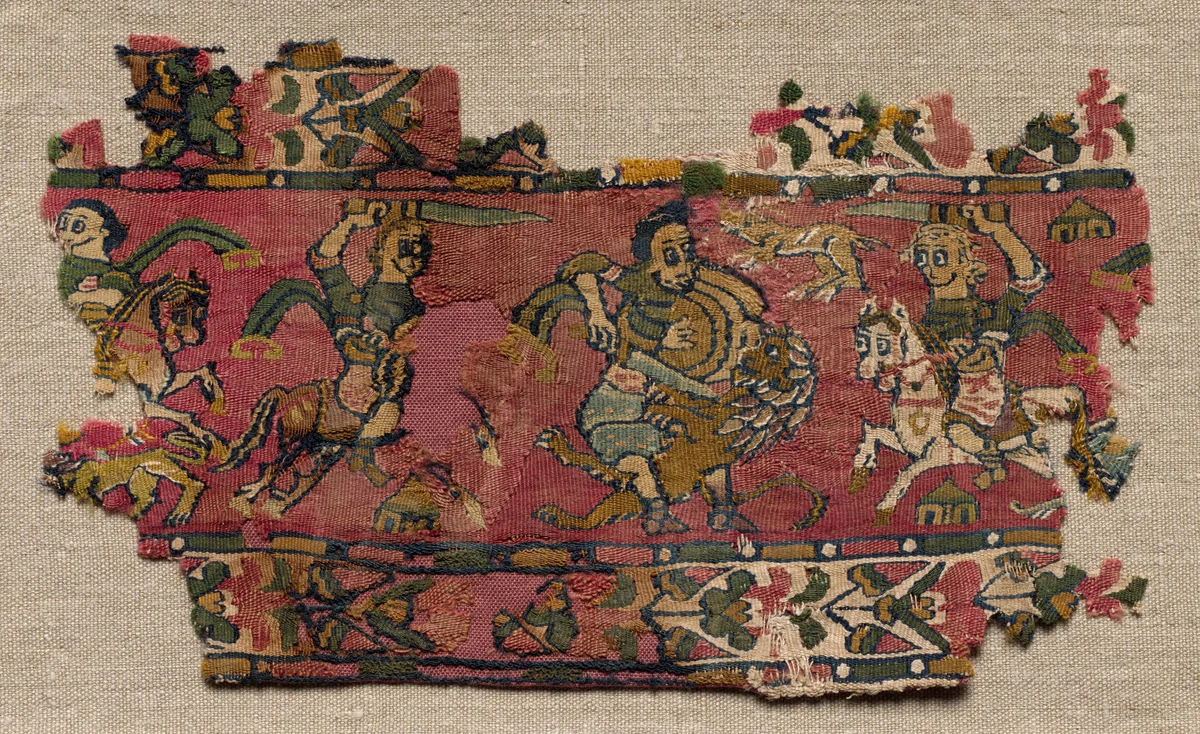 Fragment of a Band or Border by Unknown, textile, 661-899