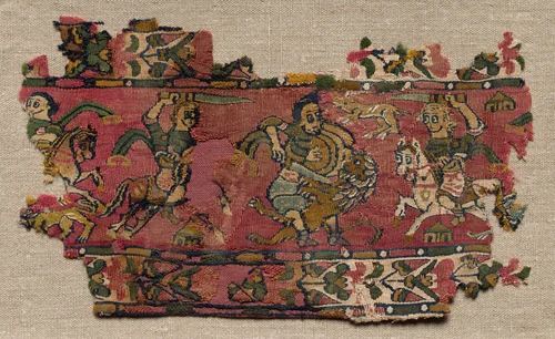 Fragment of a Band or Border by Unknown, textile, 661-899