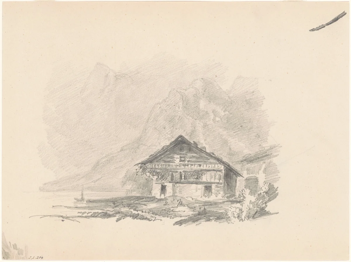 Swiss Chalet by John Singer Sargent, drawing, 1869