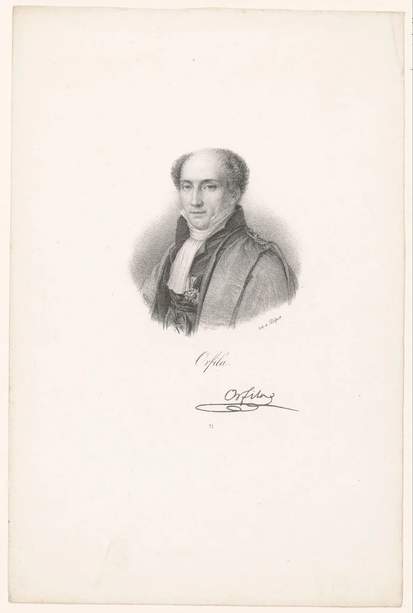 Portret van Mathieu Orfila by anonymous, print, 1835-1842