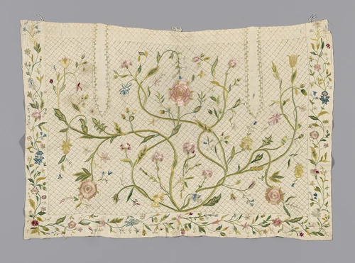 Apron by England, textile, 1701-1725