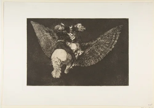 'Flying Folly' from the 'Disparates' (Follies / Irrationalities) by Goya, print, 1810-1820