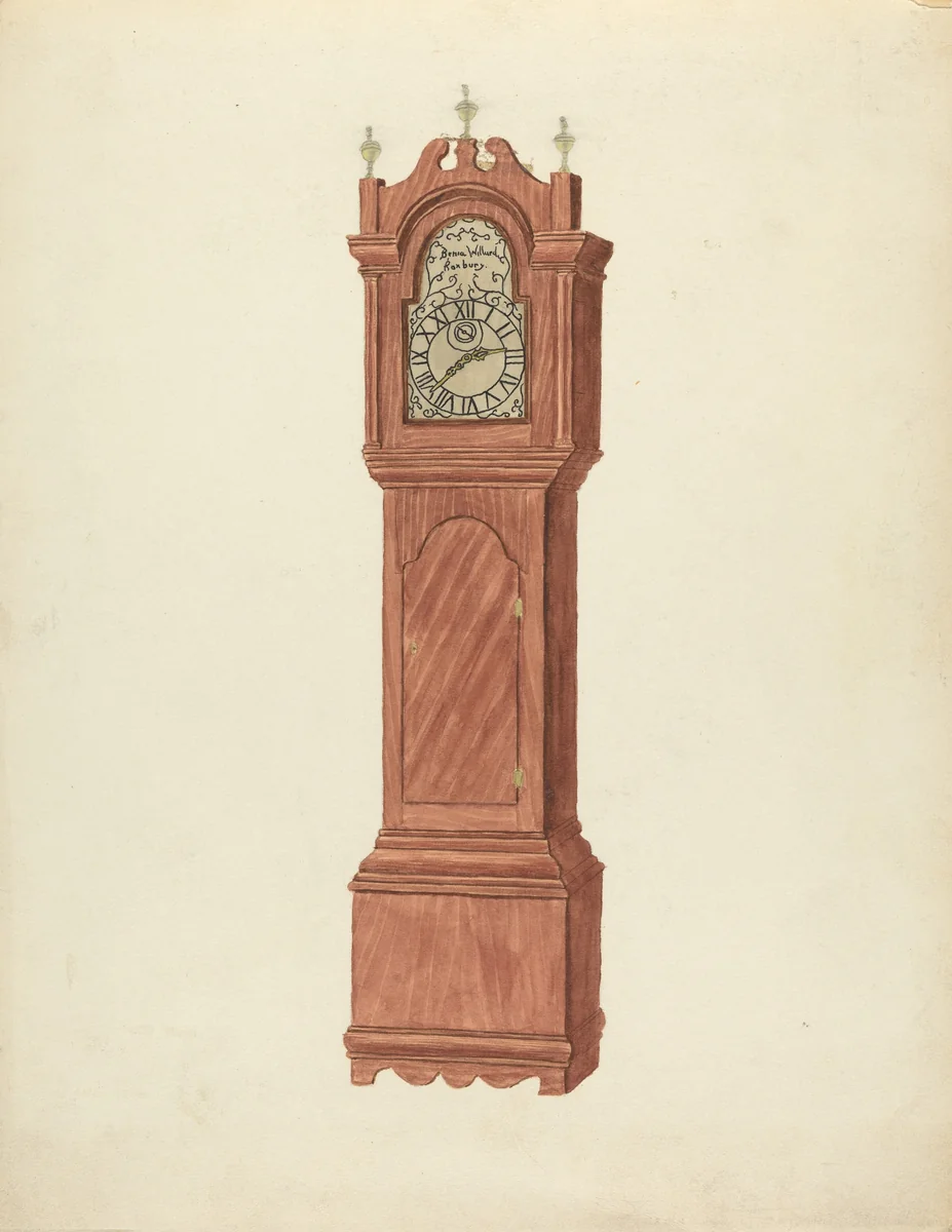 Grandfather's Clock by Walter Jennings, index of american design, 1930-1940