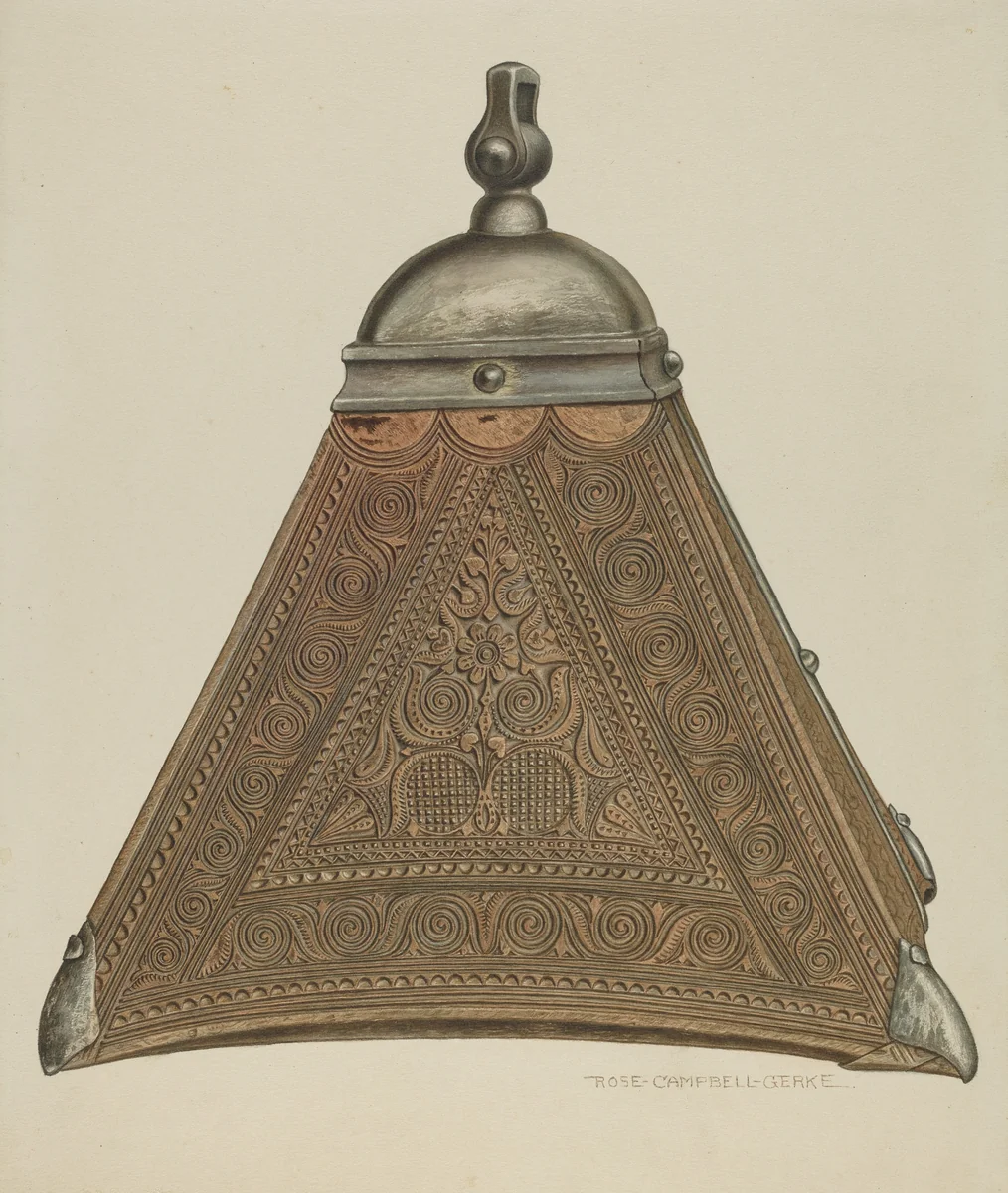 Wooden Stirrup by Rose Campbell-Gerke, index of american design, 1935-1942