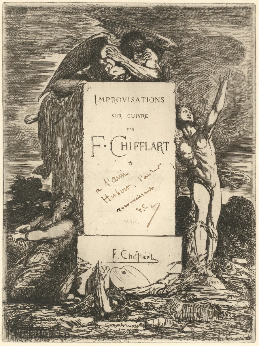 Frontispiece by François-Nicolas Chifflart, portfolio, 1825-1901