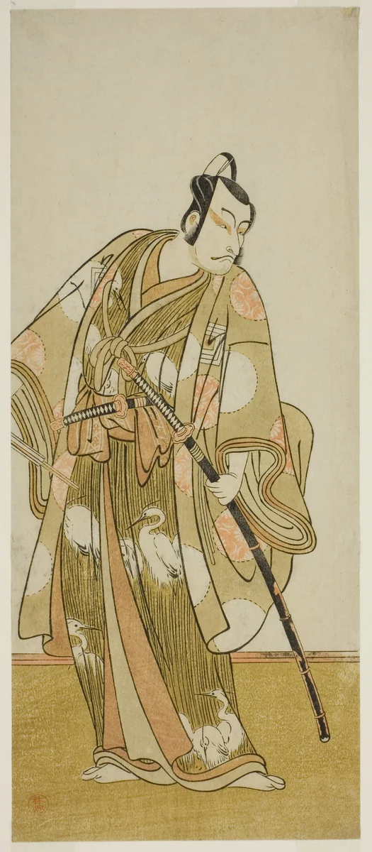 The Actor Ichikawa Danjuro V in an Unidentified Role by Katsukawa Shunsho (勝川 春章), print, 1768-1778