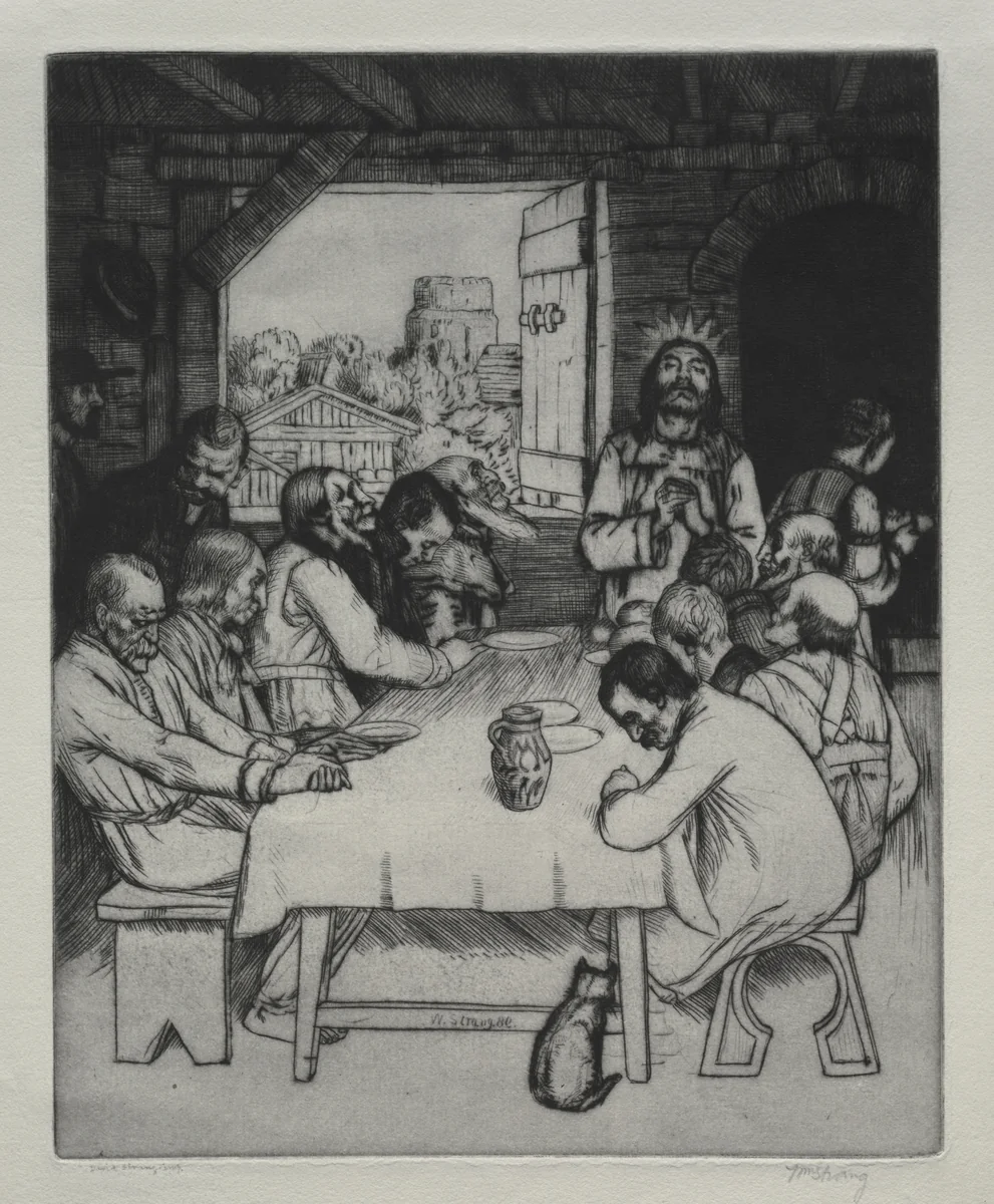 The Last Supper by William Strang, print, 1889