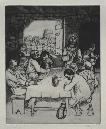The Last Supper by William Strang, print, 1889