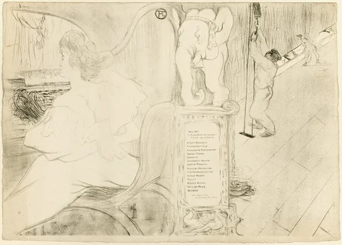 Cover for L'Estampe originale by Henri de Toulouse-Lautrec, print, 1895