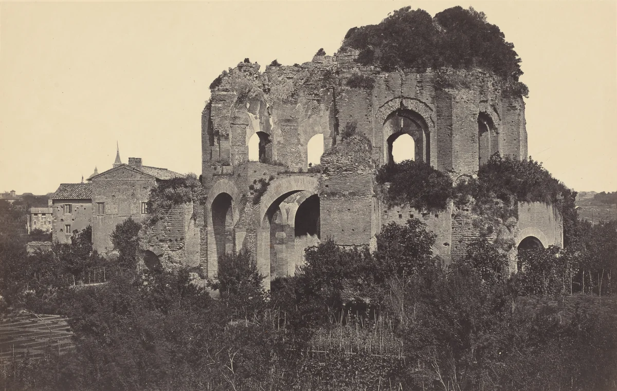 The Templum Minerva Medica and the Surrounding Area by Robert Macpherson, photograph, 1861