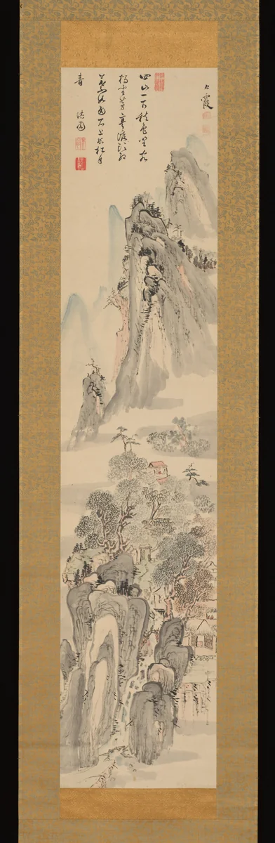 Autumn Landscape by Ike no Taiga (池大雅), painting, 1750-1758
