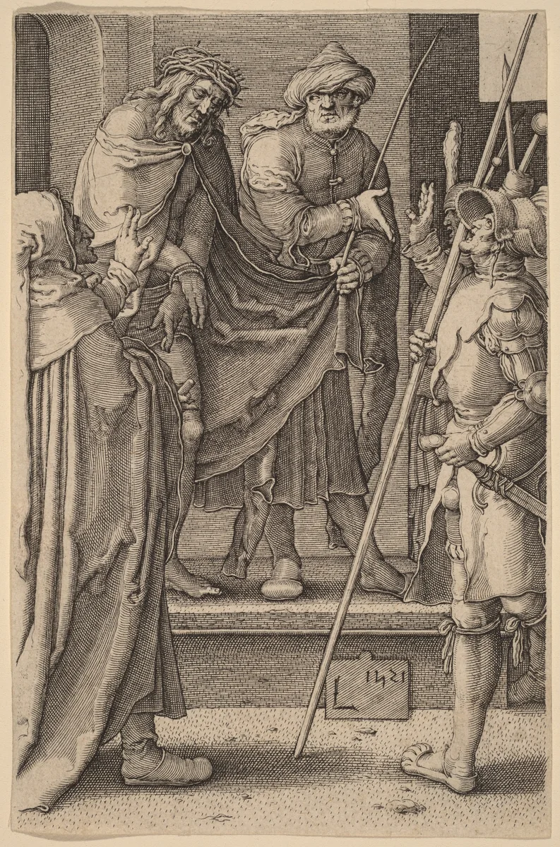 Ecce Homo by Lucas van Leyden, print, 1521