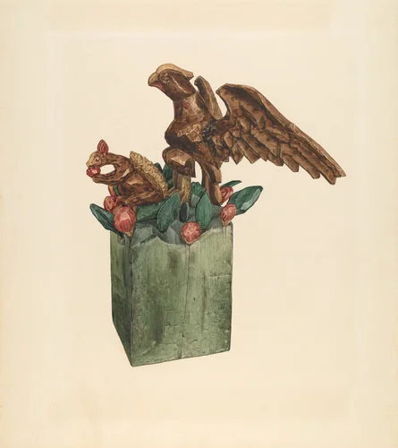 Squirrel and Eagle by Giacinto Capelli, index of american design, 1939