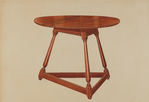 Table by Frank Wenger, index of american design, 1935-1942