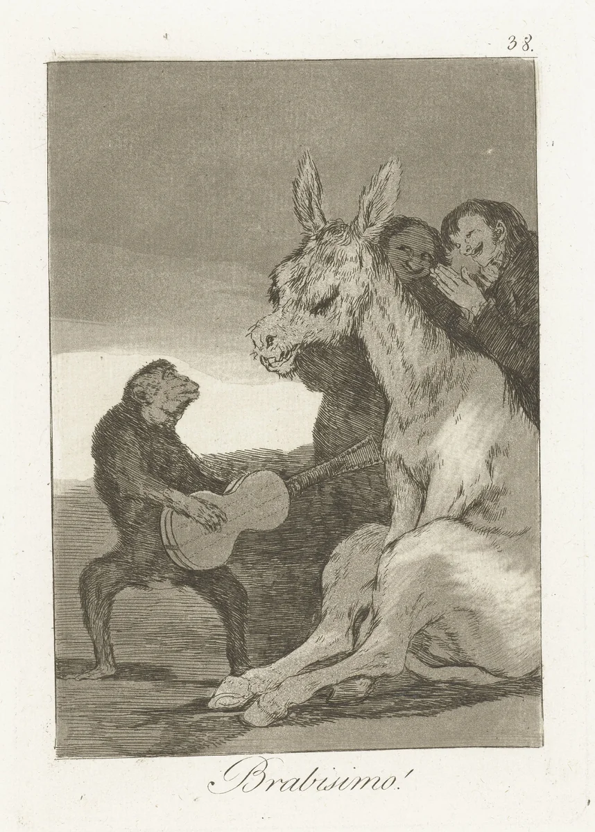 Bravo! by Francisco de Goya, print, 1797-1799