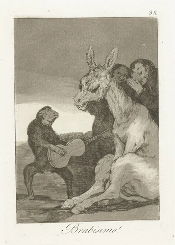 Bravo! by Francisco de Goya, print, 1797-1799