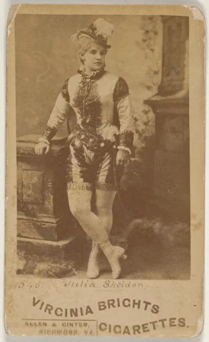 Card 546, Julia Sheldon, from the Actors and Actresses series (N45, Type 6) for Virginia Brights Cigarettes by Allen & Ginter, photograph, 1885-1891