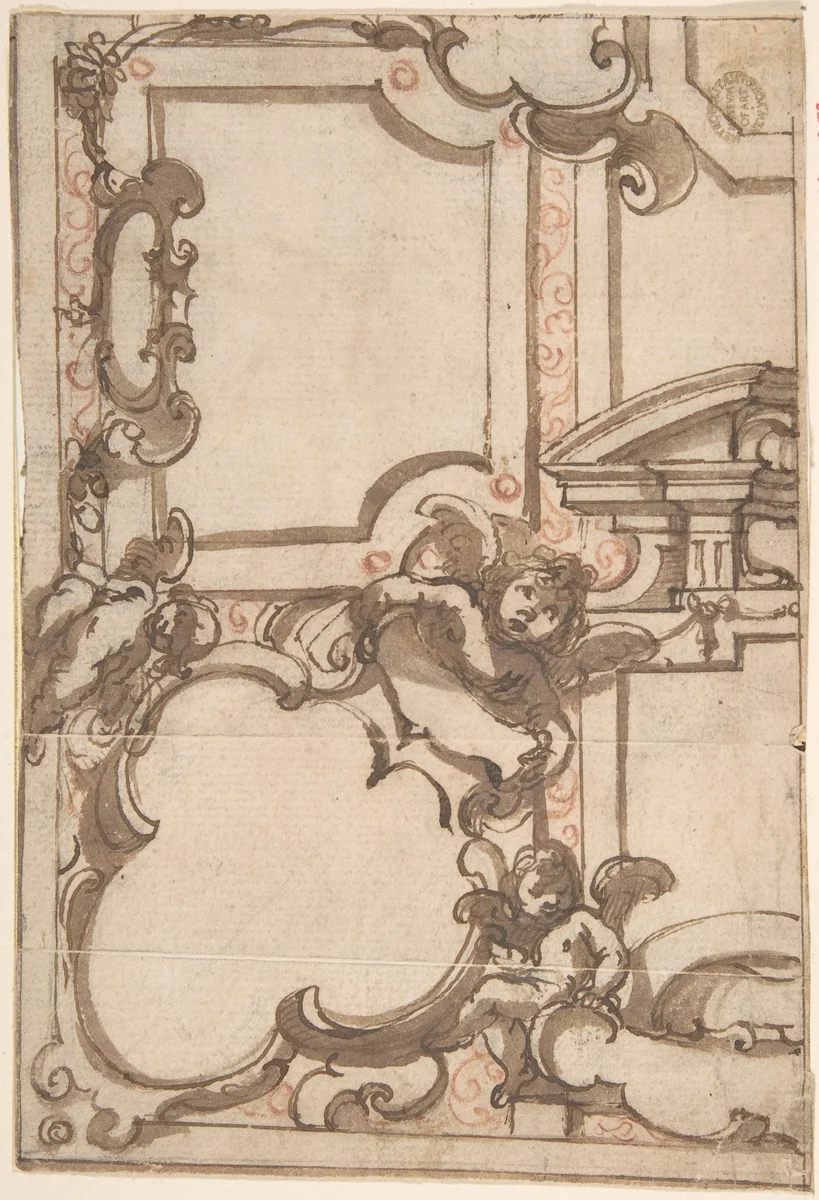 Decorative Design by anonymous, drawing, 1600-1700