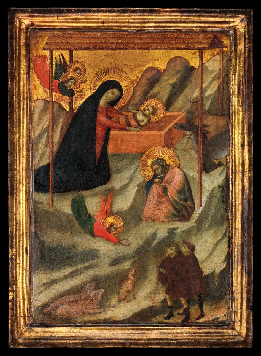 The Nativity by Maestro Daddesco, painting, 1317-1343