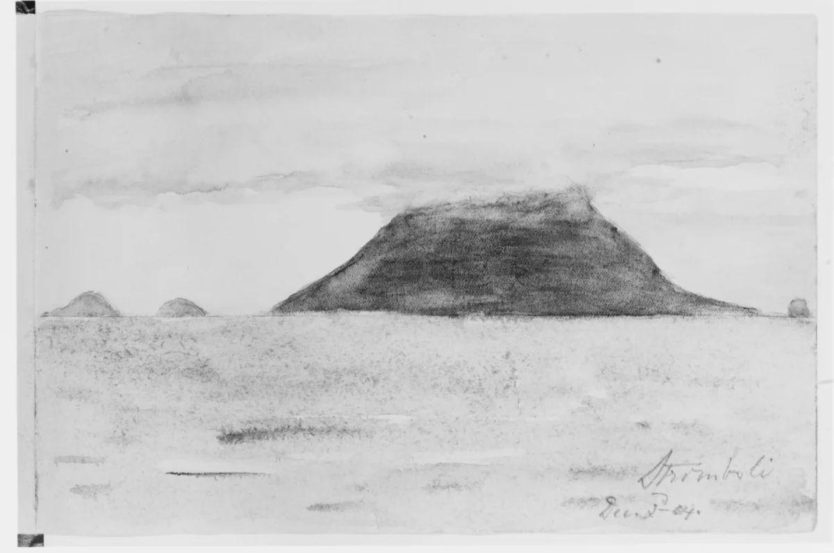 Stromboli, 1904 (from Sketchbook) by Mary Newbold Sargent, artwork, 1904