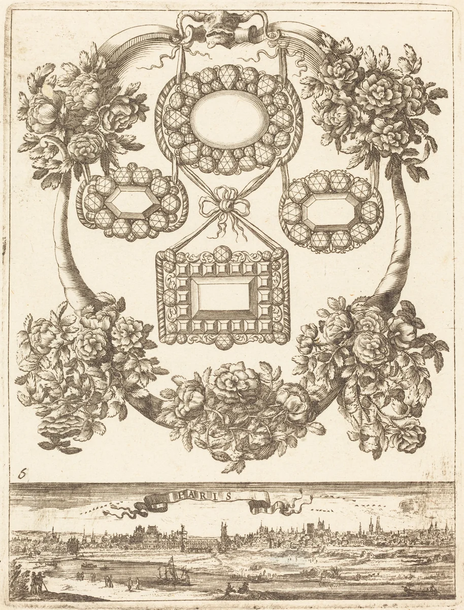 Paris by François Le Febvre, print, 1665