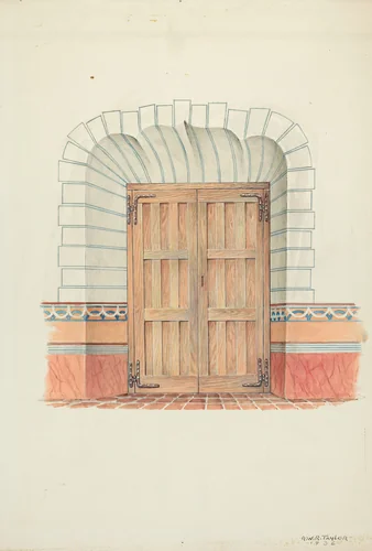 Restoration Drawing by Robert W.R. Taylor, index of american design, 1936