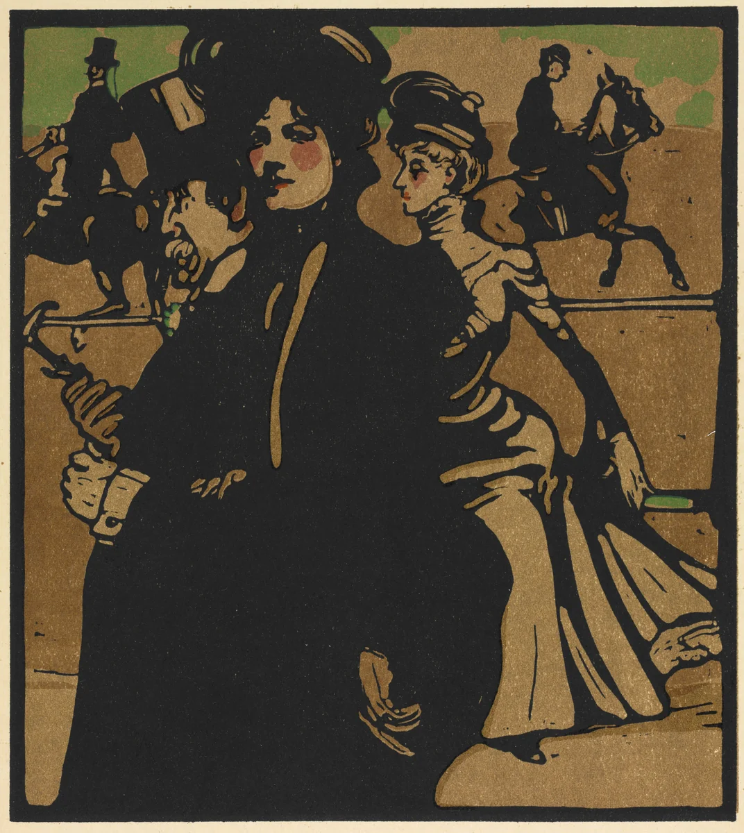 London Types: Lady by William Nicholson, print, 1898