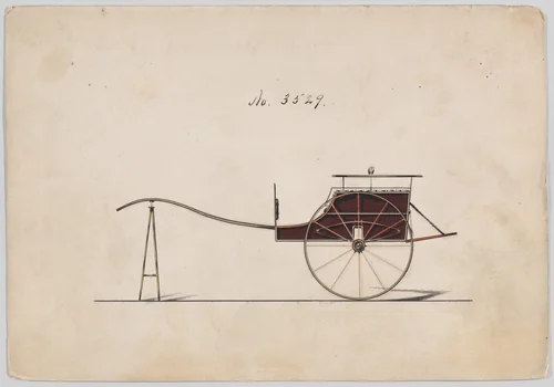 Village Cart # 3529 by Brewster & Co., drawing, 1879