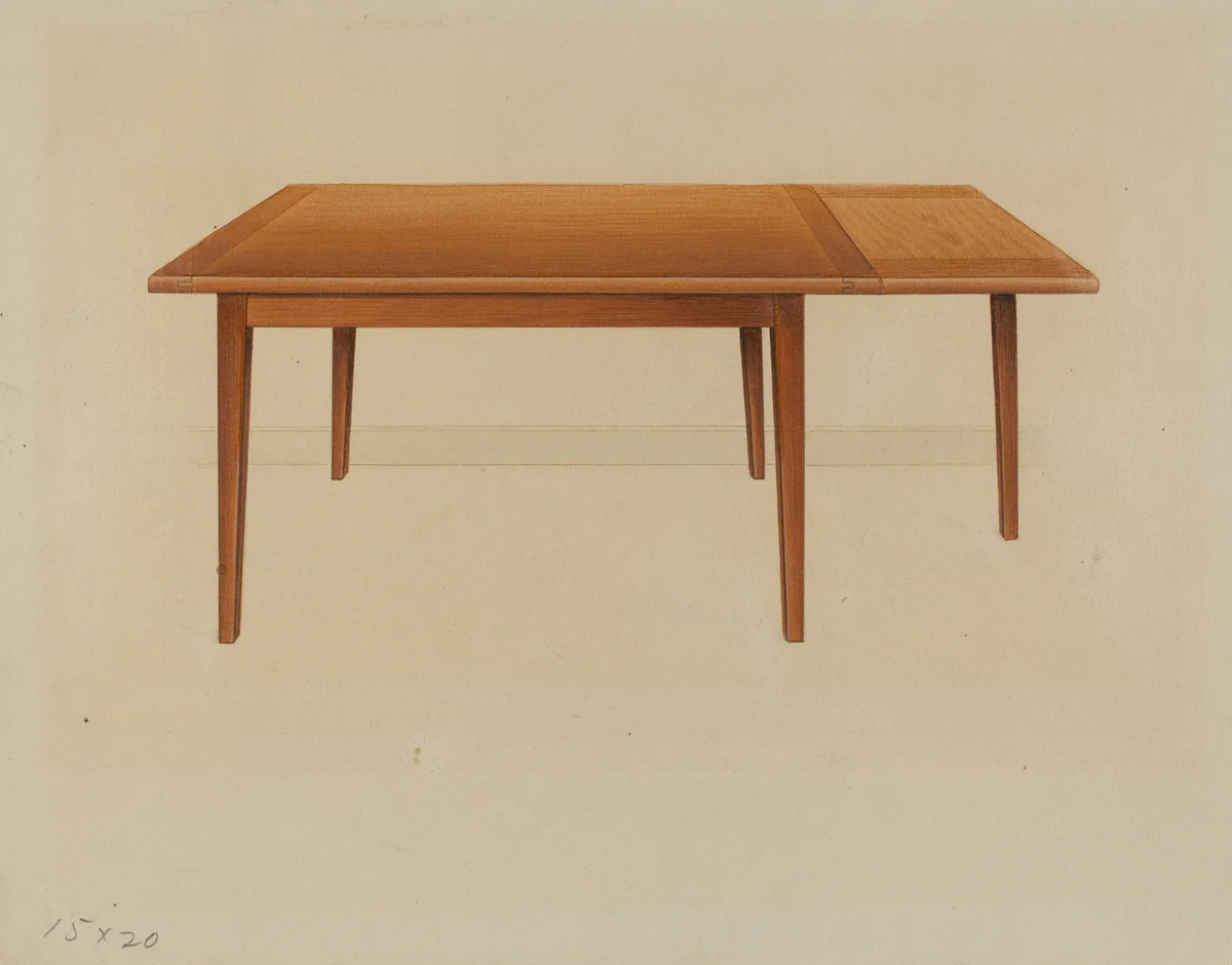 Table by Anne Ger, index of american design, 1937