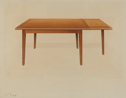 Table by Anne Ger, index of american design, 1937
