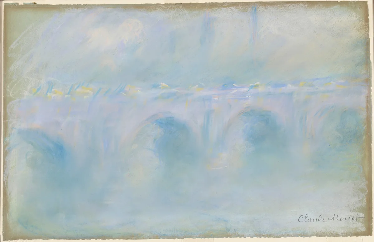 Waterloo Bridge by Claude Monet, drawing, 1901