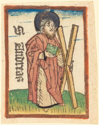 Saint Andrew by German 15th Century, print, 1480