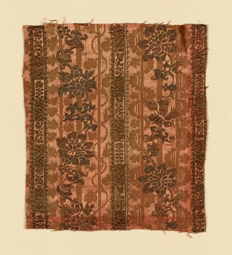 Fragment by Italy, textile, 1650-1700