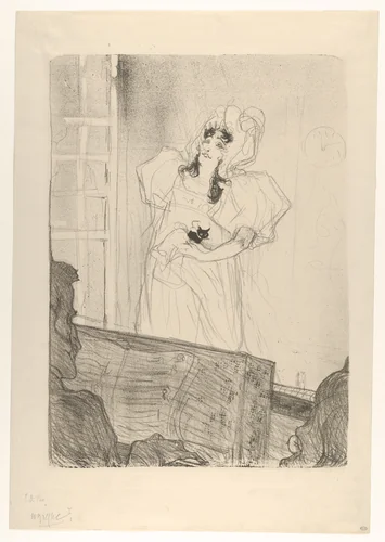 Miss May Belfort (Medium Plate) by Henri de Toulouse-Lautrec, print, 1895